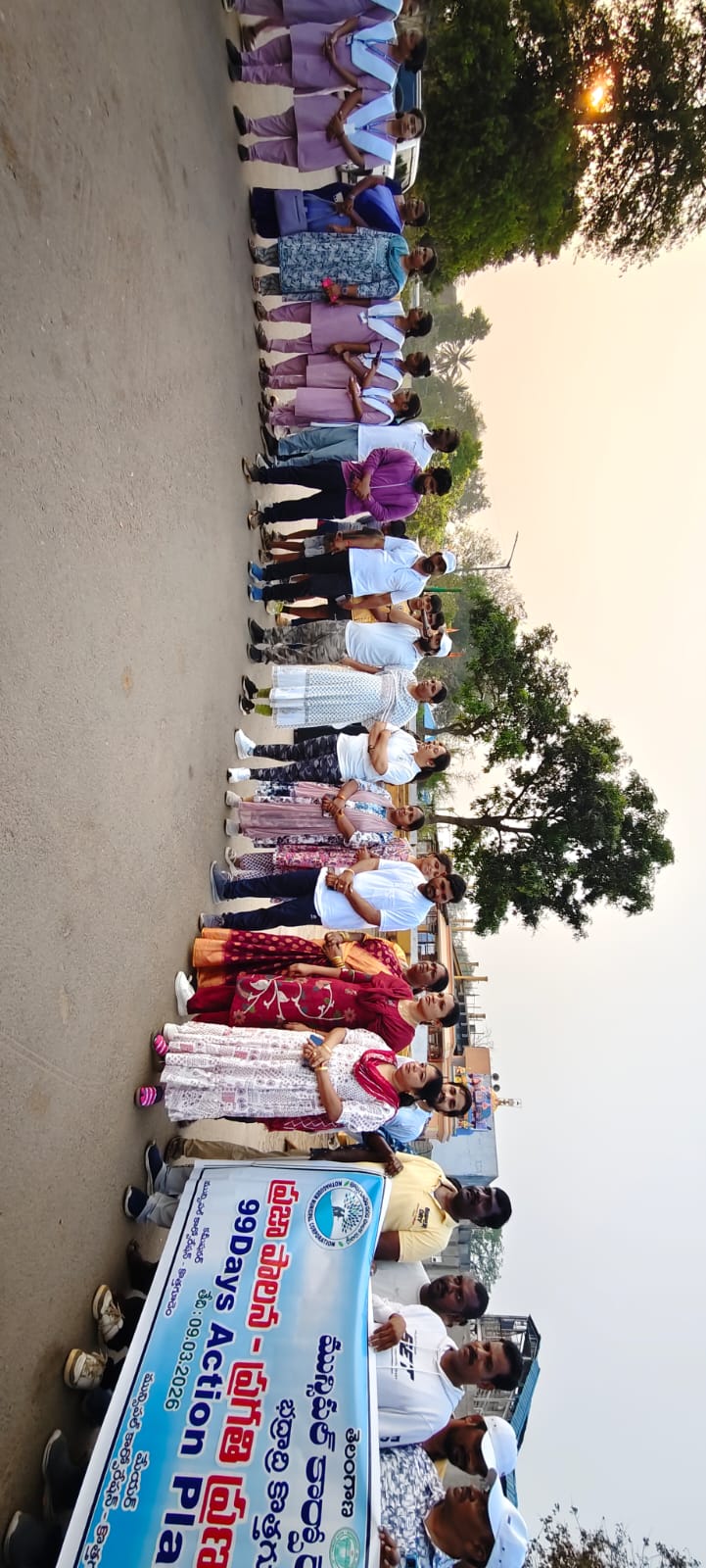 2K RUN PROGRAM POST OFFICE CENTRE TO BUSSTAND CENTRE ON THE OCCASSION OF 99 DAYS ACTION PLAN AT KOTHAGUDEM MUNICIPAL CORPORATION